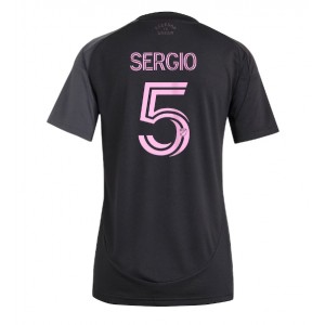 Fotbalové Dres Inter Miami Sergio Busquets #5 Dámské Venkovní Oblečení 2025-26 Krátký Rukáv